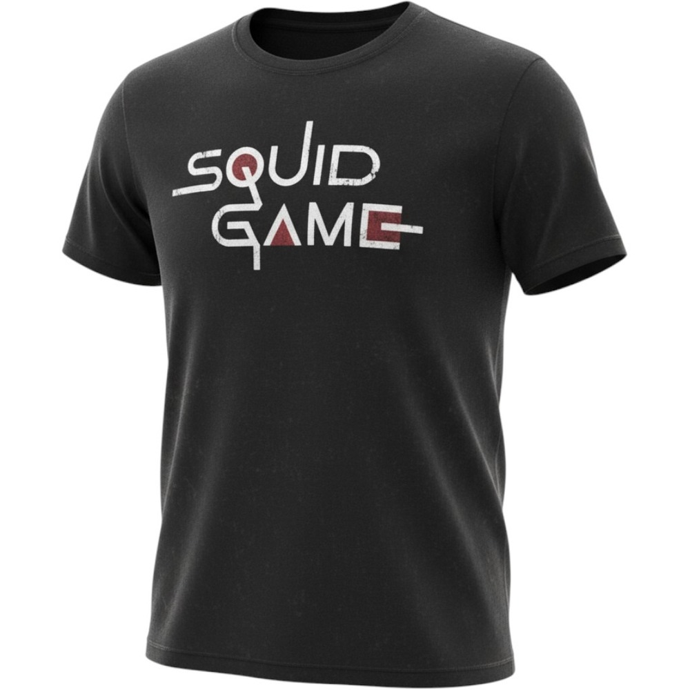 NWT Netflix Squid‎ Game TShirt Unisex XXL 2X Black With White Lettering